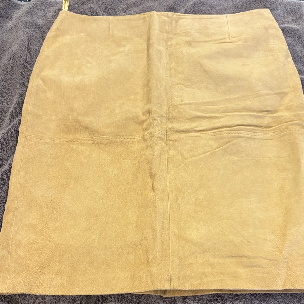 Newport News Camel Pencil Skirt